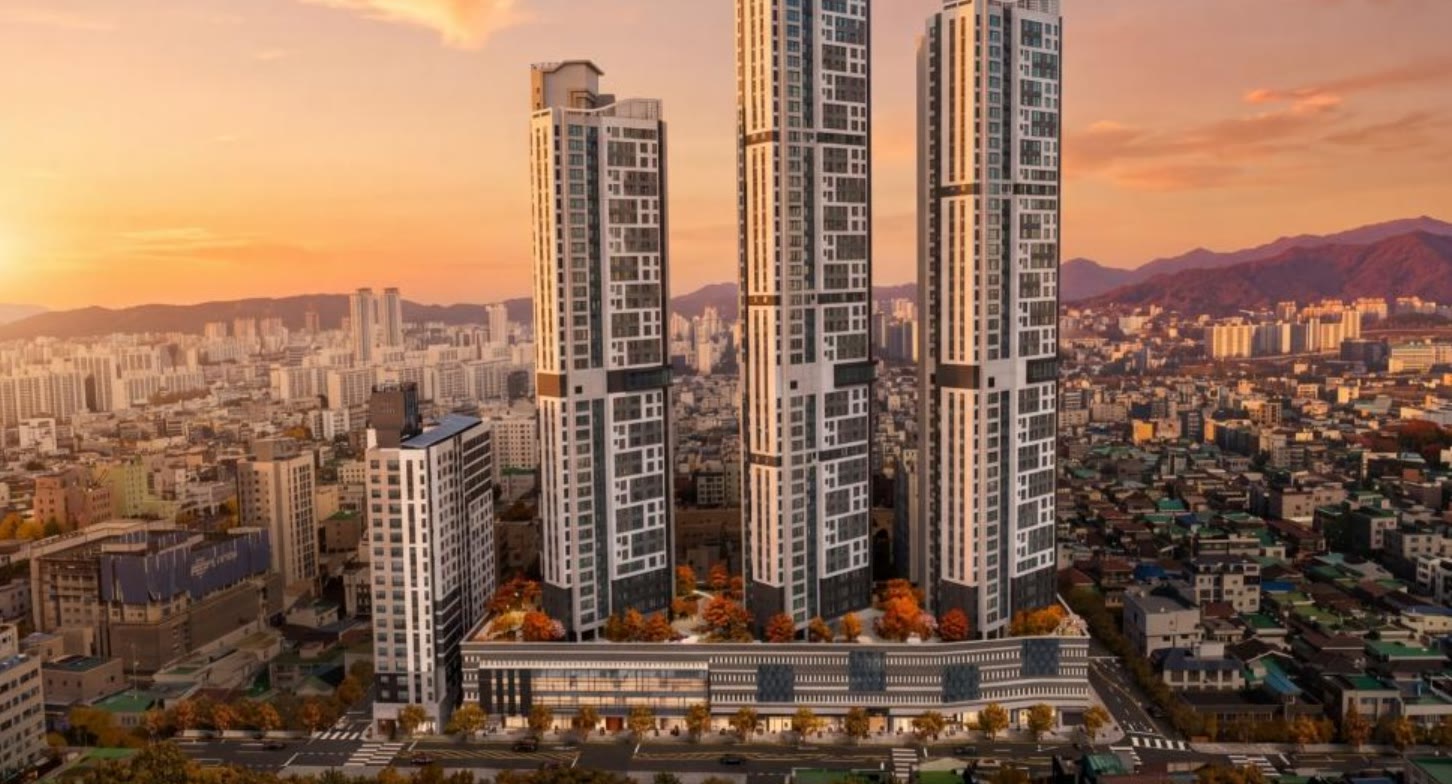 서대전 상떼빌 시그니처 단지투시도(석경)